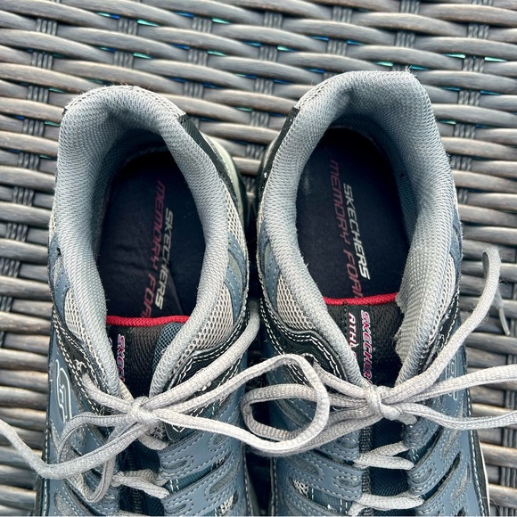 Men’s Skechers Afterburn memory foam gray sneakers 11.5 gray - Picture 3 of 4